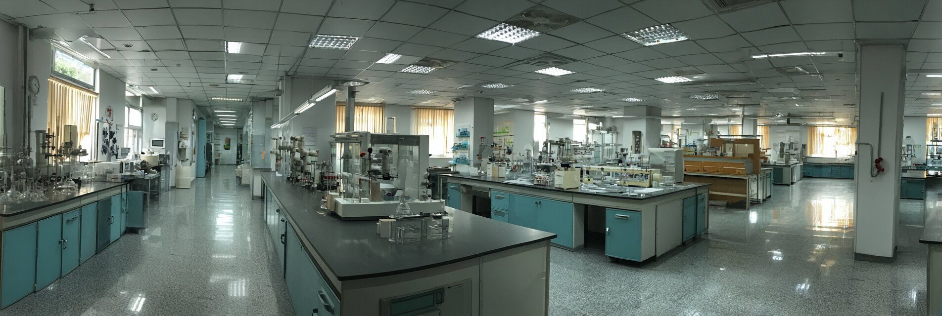 A laboratory scientist at work.