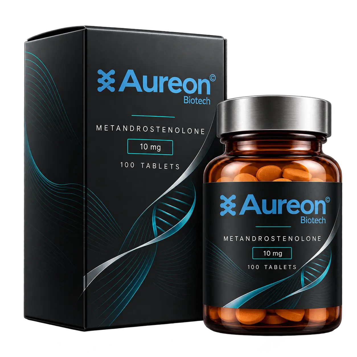 Metandrostenolone packaging by Aureon Biotech