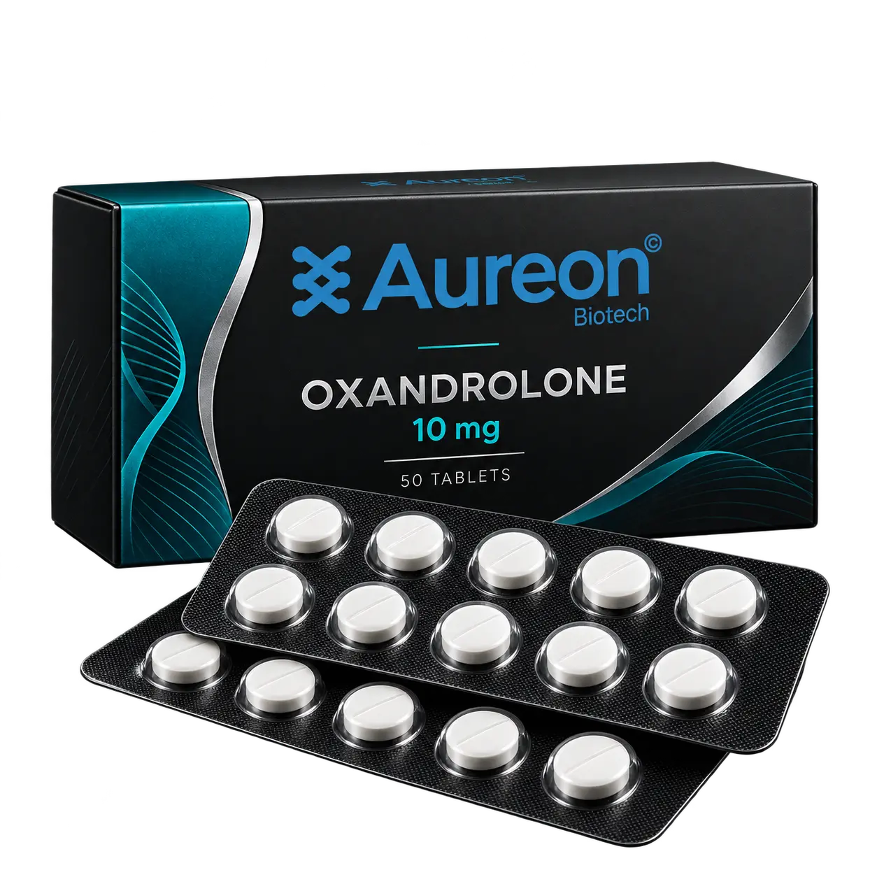 Oxandrolone packaging by Aureon Biotech