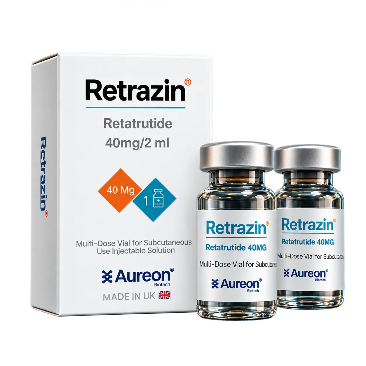 Retrazin packaging by Aureon Biotech