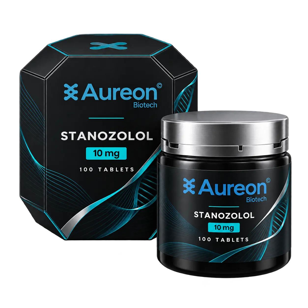 Stanozolol packaging by Aureon Biotech
